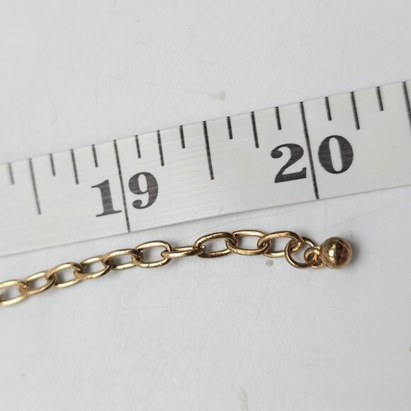 Peach Black MOP Acrylic Flower Statement Bling Necklace - Picture 8 of 9